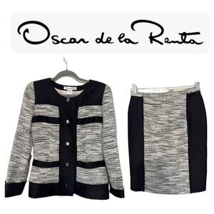 Oscar‎ De La Renta - Skirt Suit Set Size 8